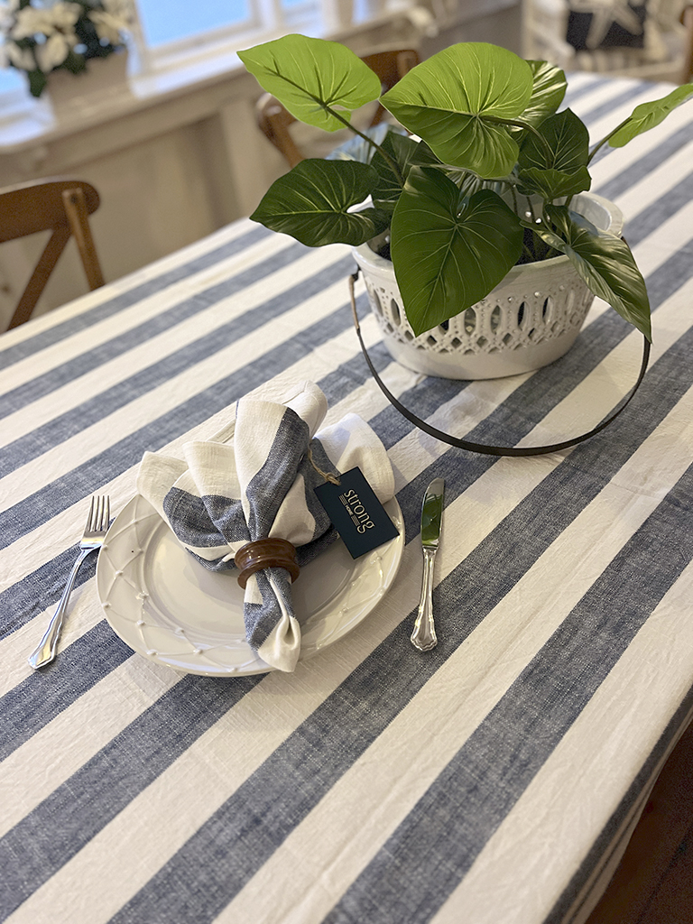 Duk Bold Stripe Blue 150x270 cm