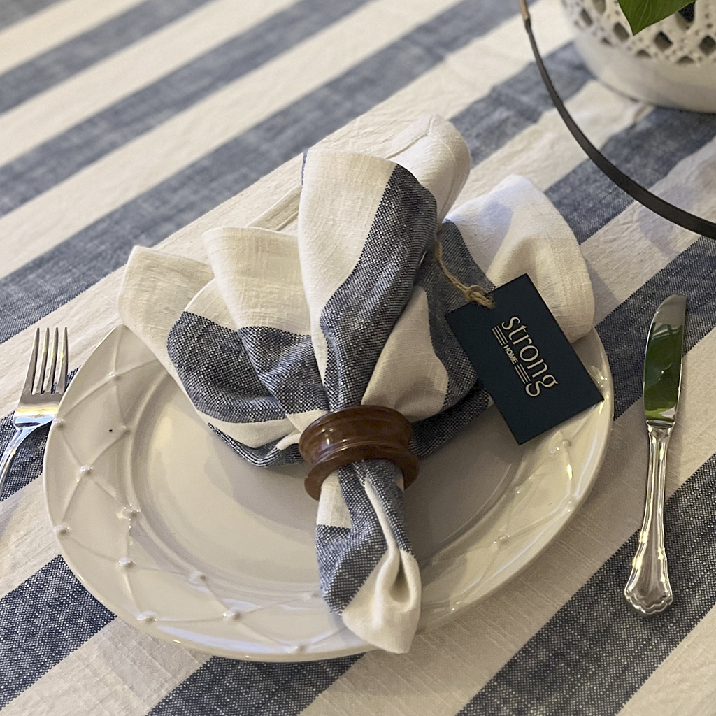 Servett Bold Stripe Blue 2-pack