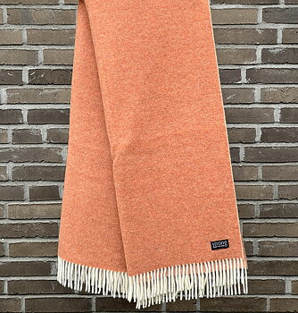 Pläd Twin Color Pumpkin Melange (lammull)