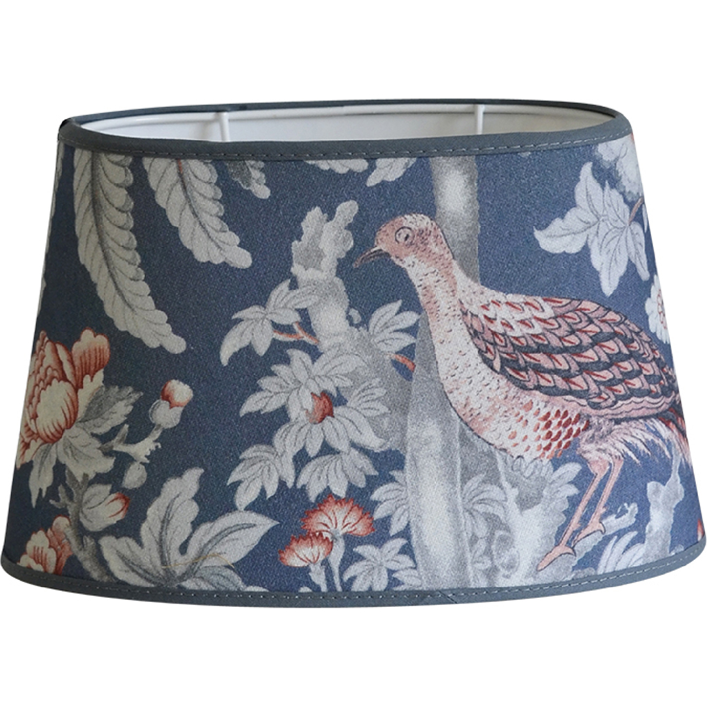 Lampskärm Burdett Blå Oval - Laura Ashley