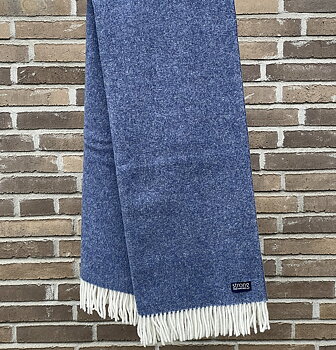 Pläd Twin Color Indigo Melange (lammull)