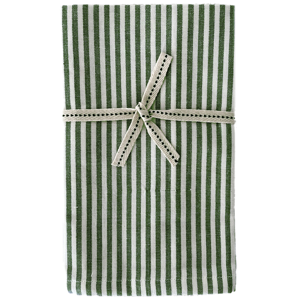 Servett Banker Stripe Forest Green 2-pack