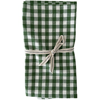 Servett Gingham Check Forest Green 2-pack