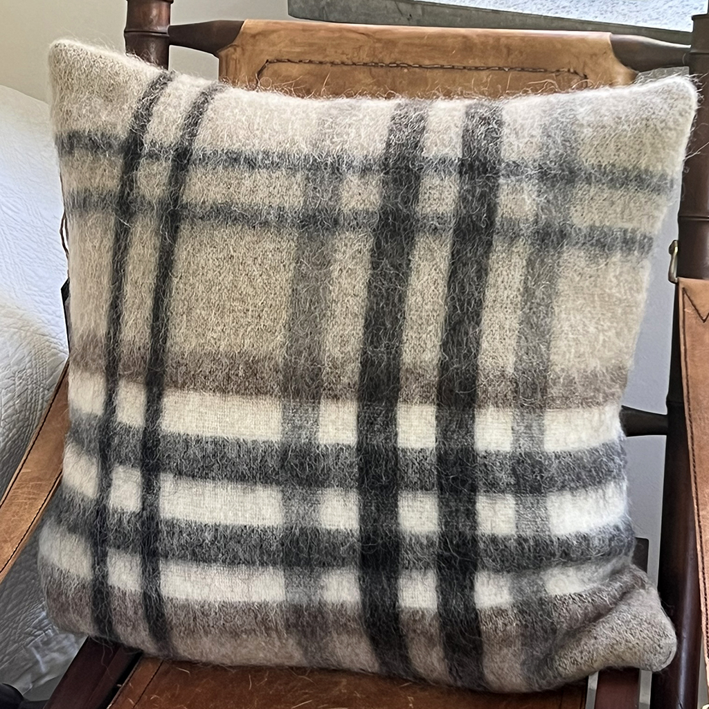Chunky Classic Check Camel Melange kuddfodral