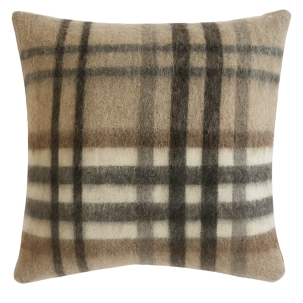 Chunky Classic Check Camel Melange kuddfodral - 2