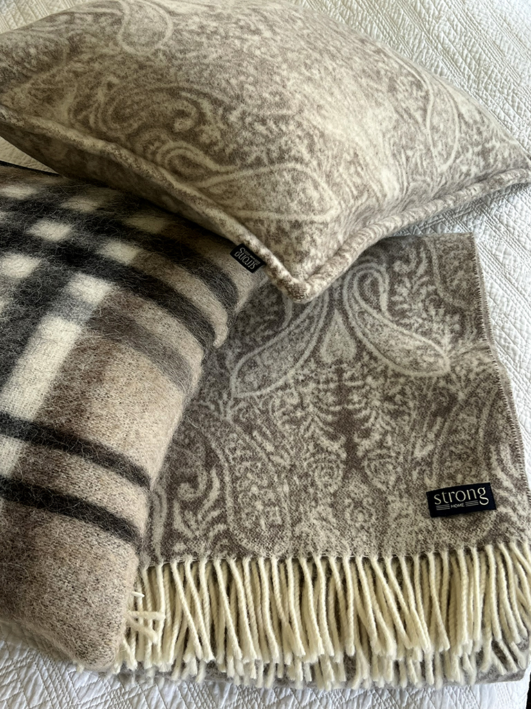 Paisley Taupe Melange kuddfodral - 3