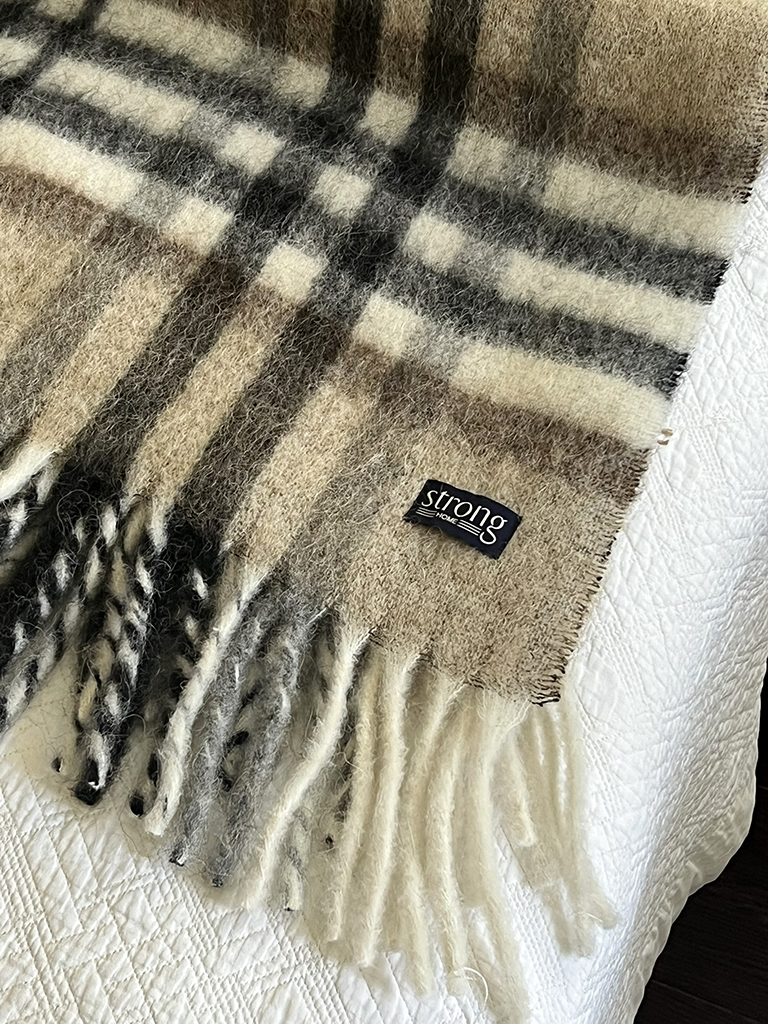 Chunky Classic Check pläd - Camel - 2