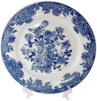 Mattallrik "Blommor i vas" 28 cm