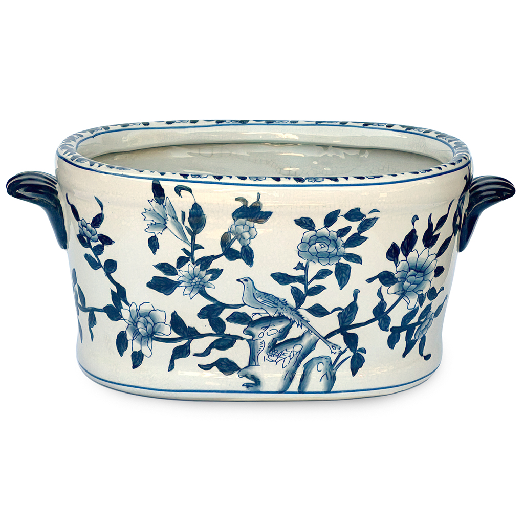 Jardinière Blå Fågel 34 cm