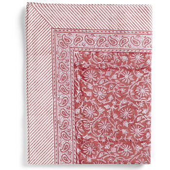 Bomullsduk Margerita Summer Red 150x350 cm