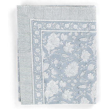 Bomullsduk Indian Rose Dusty Blue