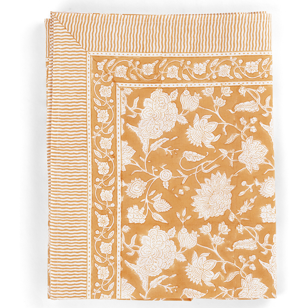 Bomullsduk Indian Rose Orange