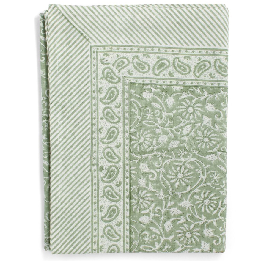 Bomullsduk Margerita Sea Foam Green