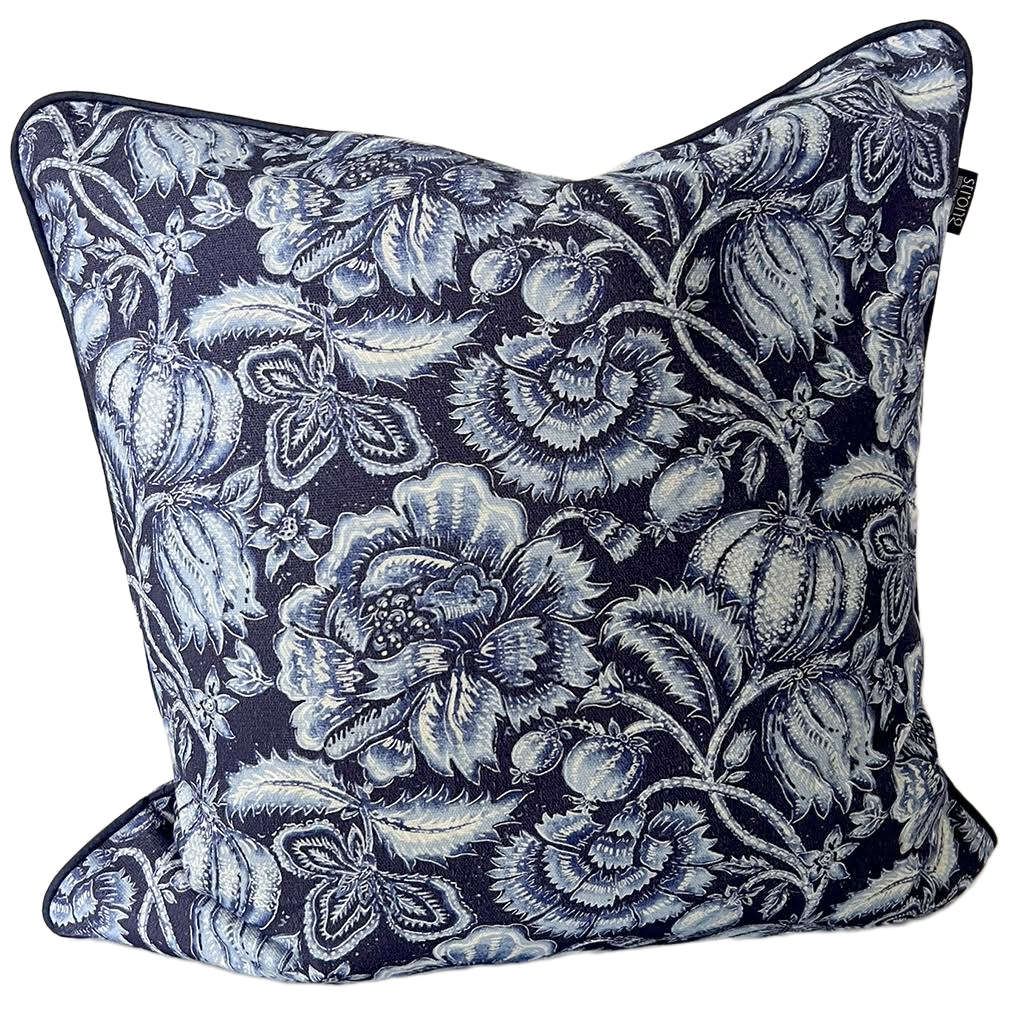 Kuddfodral Blue Flower Garden 50x50 cm
