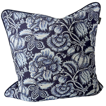 Kuddfodral Blue Flower Garden 50x50 cm