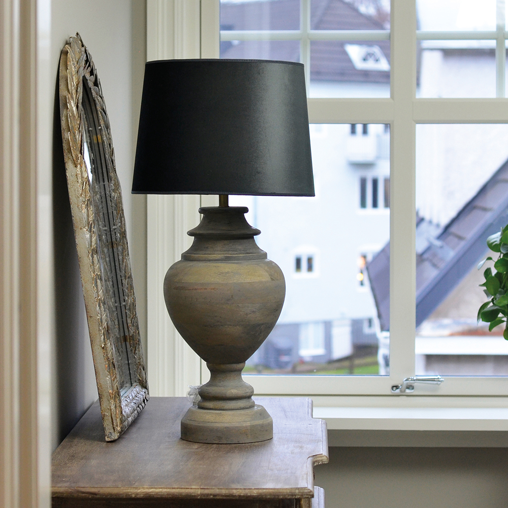Lampfot Braxton Antique Grey