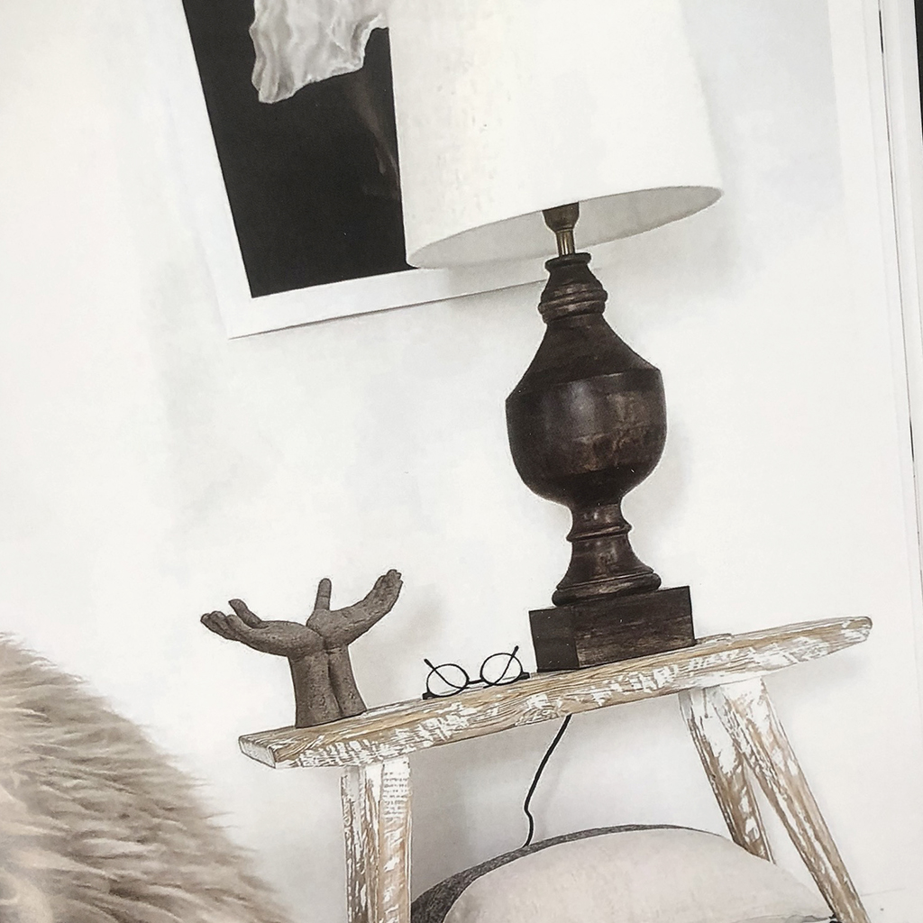 Lampfot Nomad Svart eller Brun - 3