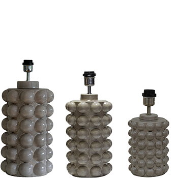 Lampfot Bubbles Broken Mud Grey- 3 storlekar