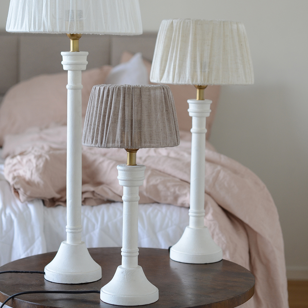 Lampfot Nottingham Chalk White - 3 storlekar - 4