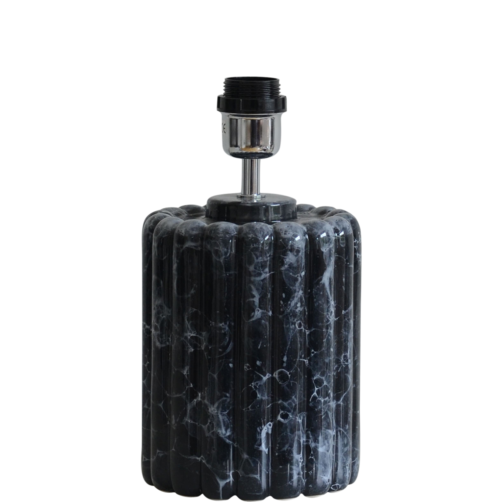 Lampfot Odessa Black Marble