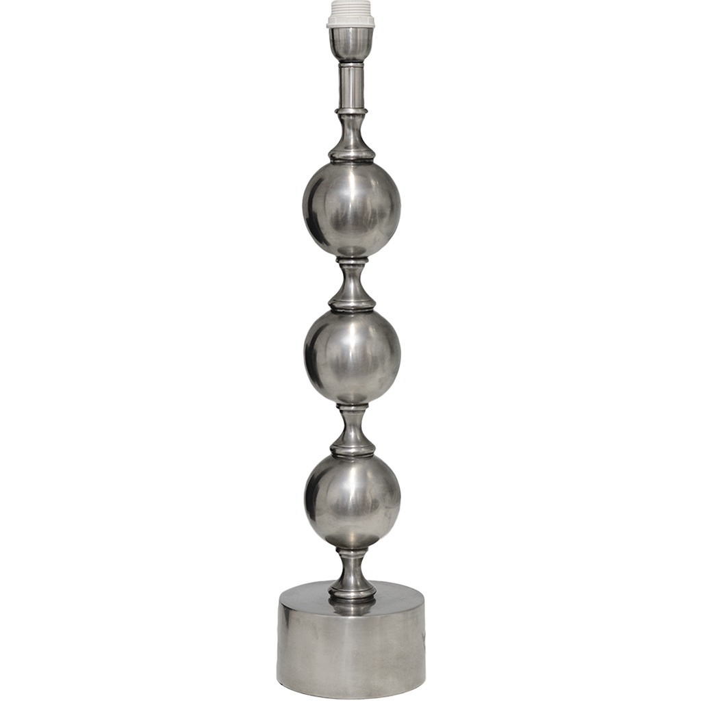 Lampfot Charlotta Antik silver - 3