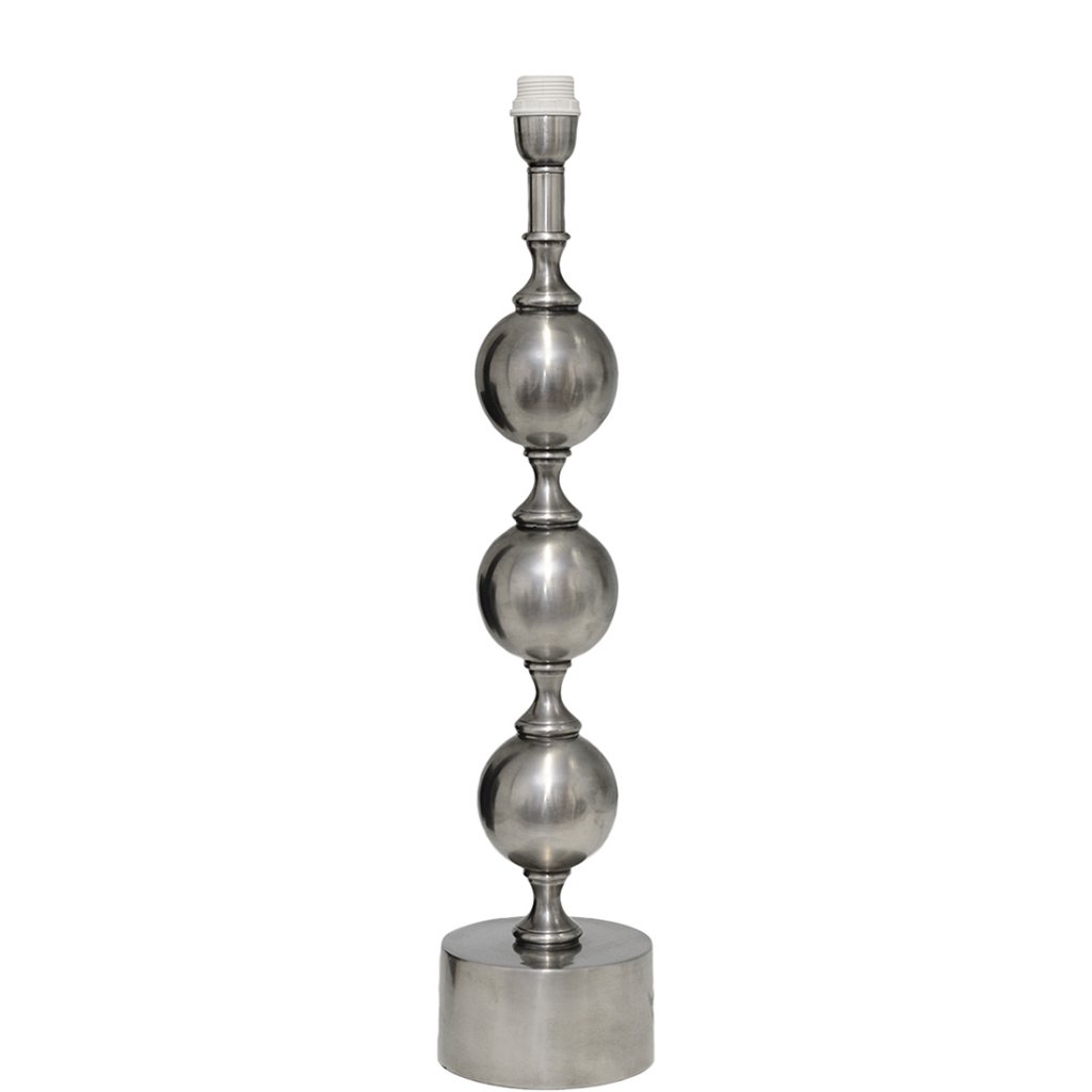 Lampfot Charlotta Antik silver - 2