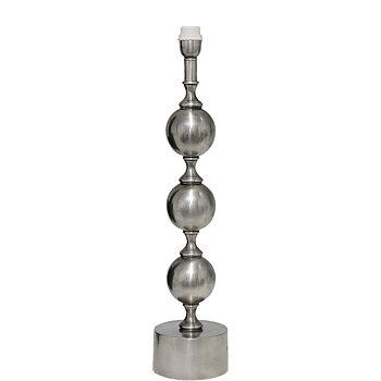 Lampfot Charlotta Antik silver
