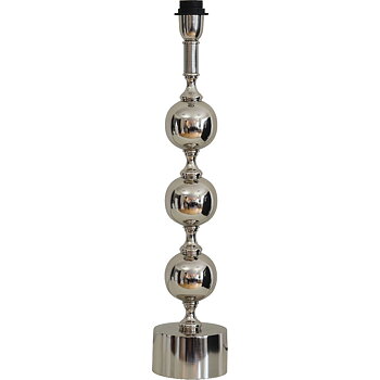 Lampfot Charlotta Chrome