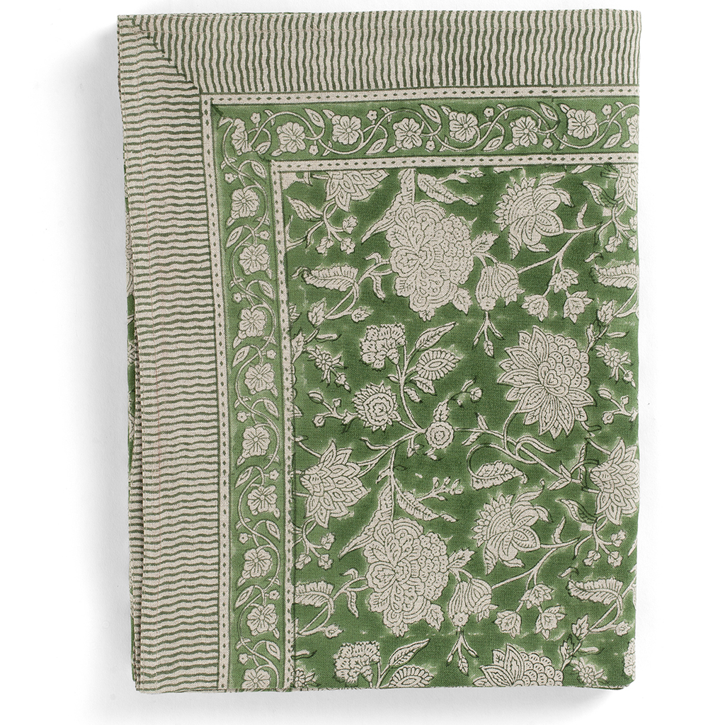 Linneduk Indian Rose Green