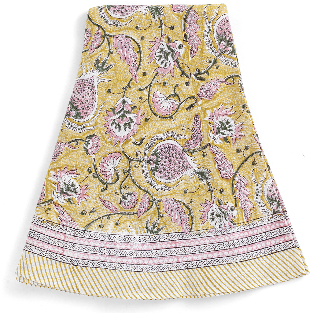 Linneduk Pomegranate Yellow & Rose - 2