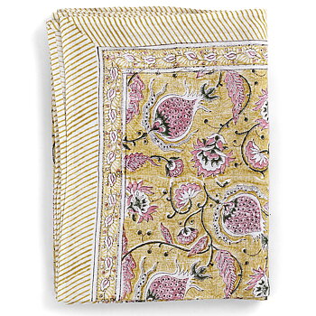 Linneduk Pomegranate Yellow & Rose