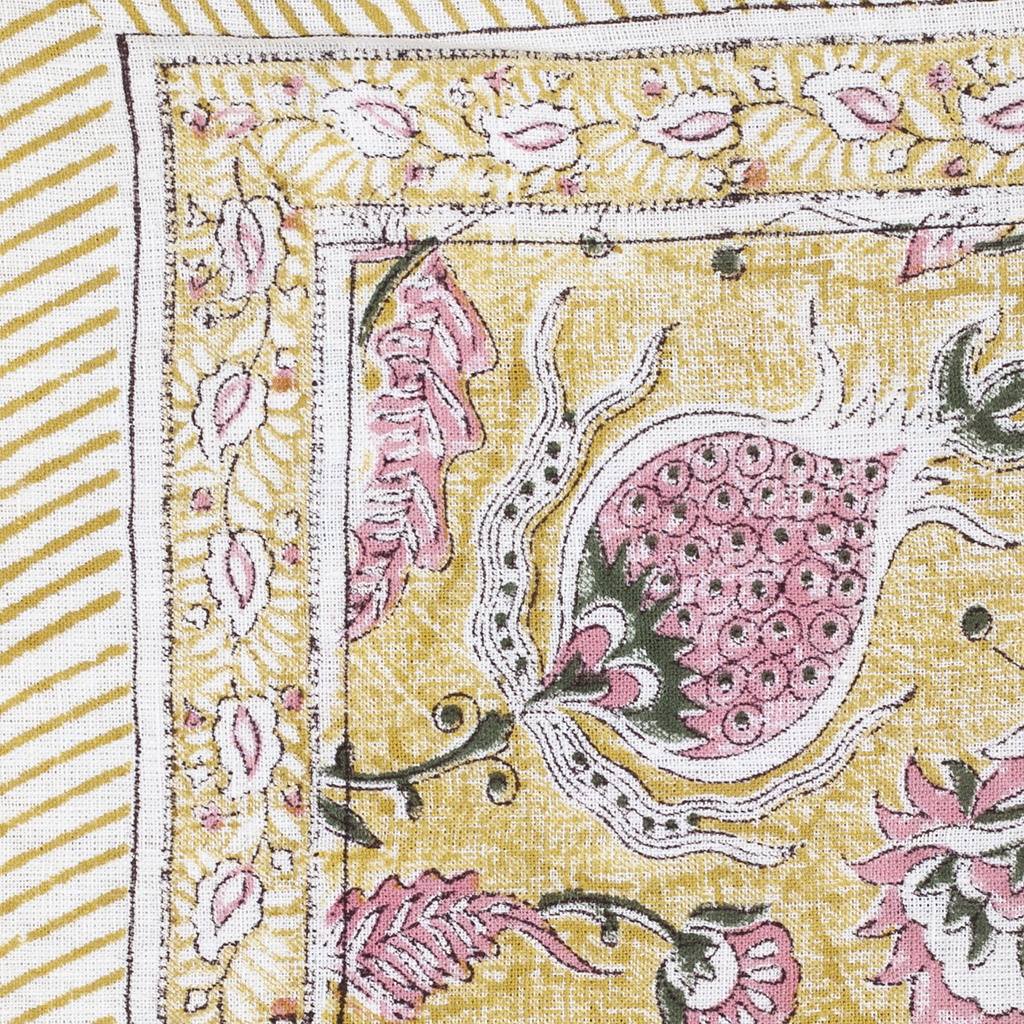 Linneduk Pomegranate Yellow & Rose - 3