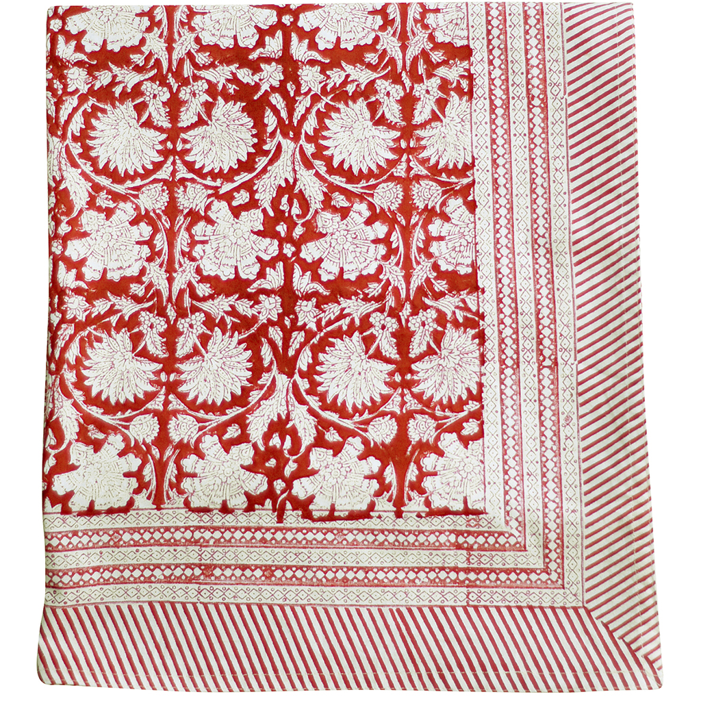 Bomullsduk Paradise Red 150x230 cm - 2