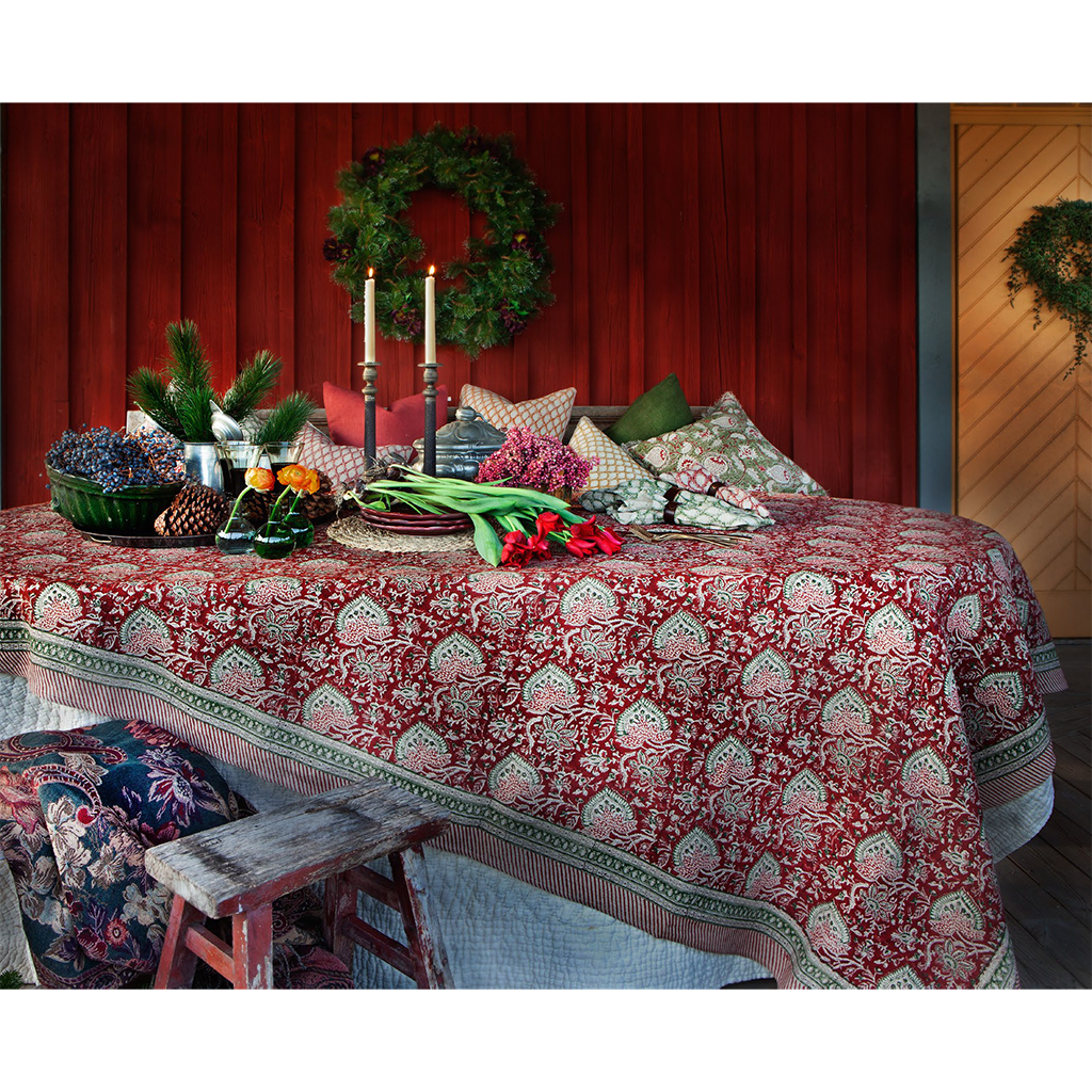 Linneduk Oriental Red - flera strl. - 3
