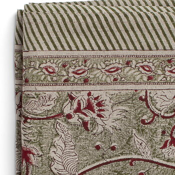 Linneduk Pomegranate Green - flera strl.