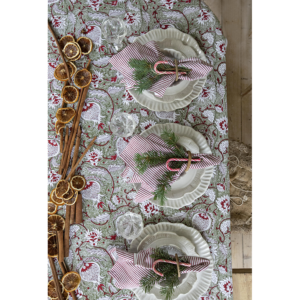 Linneduk Pomegranate Green - flera strl. - 3