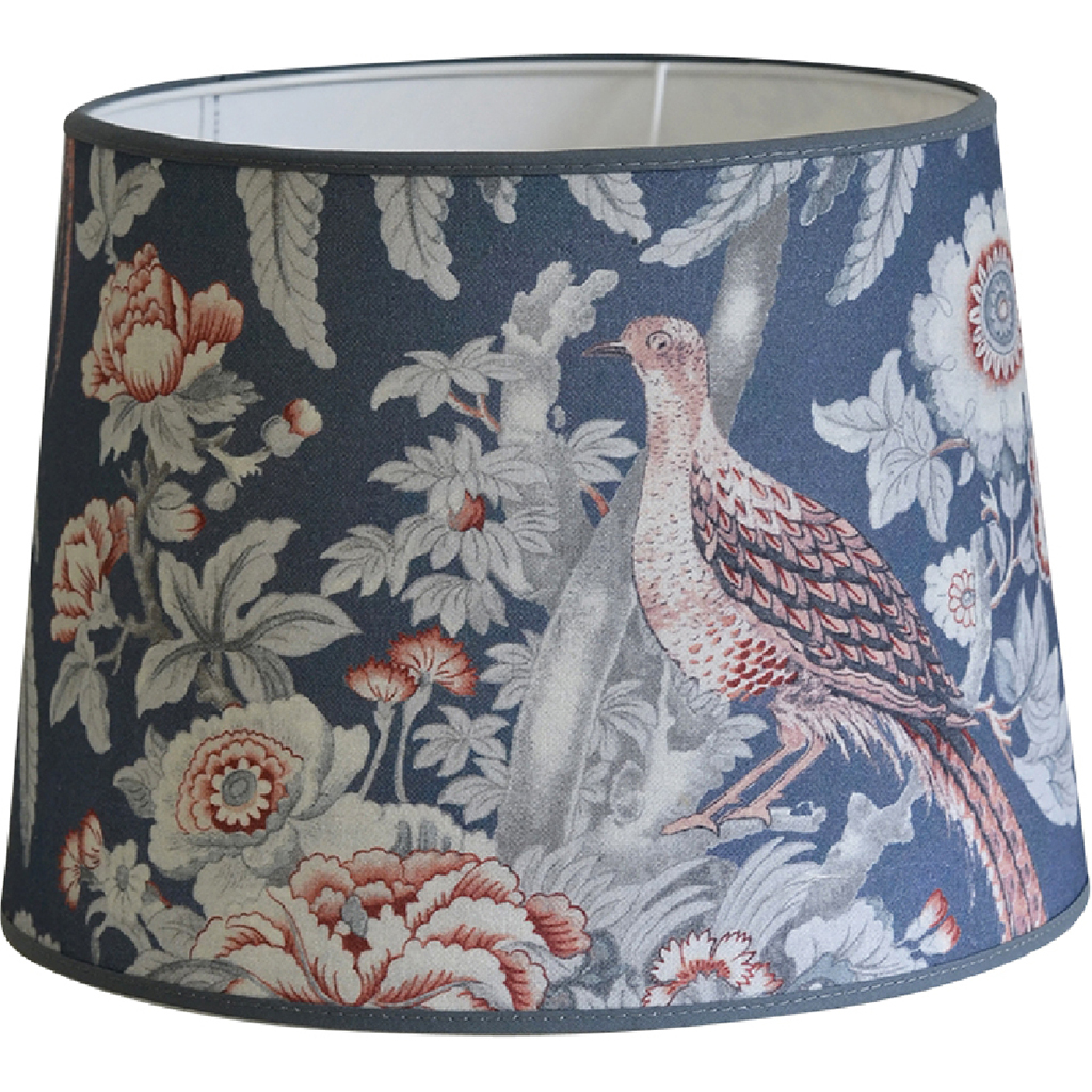 Lampskärm Burdett Blå Rund - Laura Ashley