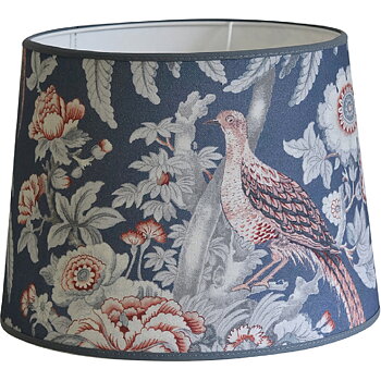 Lampskärm Burdett Blå Rund - Laura Ashley