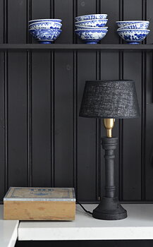 Lampskärm Jute Black