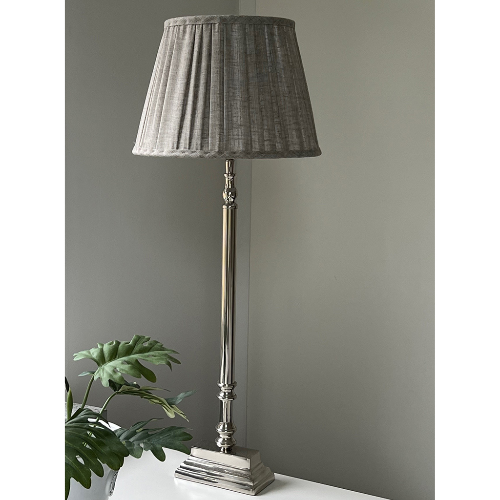 Veckad lampskärm Linero Natur / Grå - 2