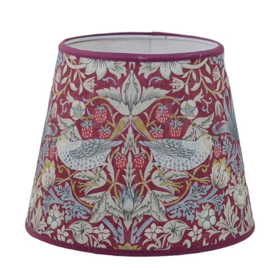 Lampskärm Strawberry Thief Plum - William Morris - 2