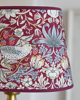 Lampskärm Strawberry Thief Plum - William Morris