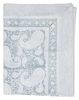 Bomullsduk Big Paisley Cashmere Blue