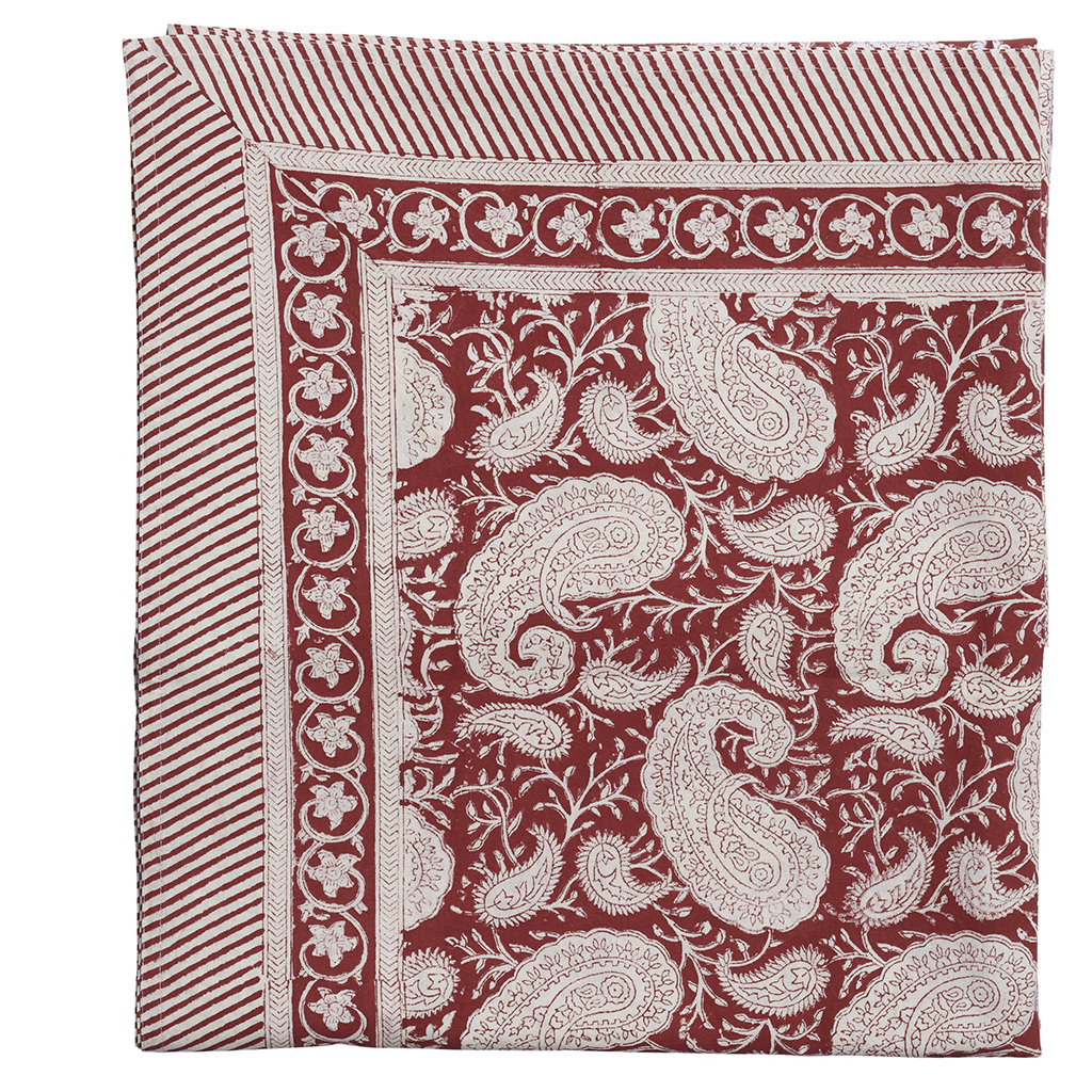 Bomullsduk Big Paisley Red - 2