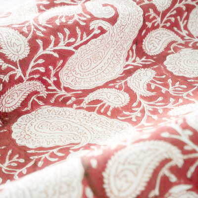 Bomullsduk Big Paisley Red - 3