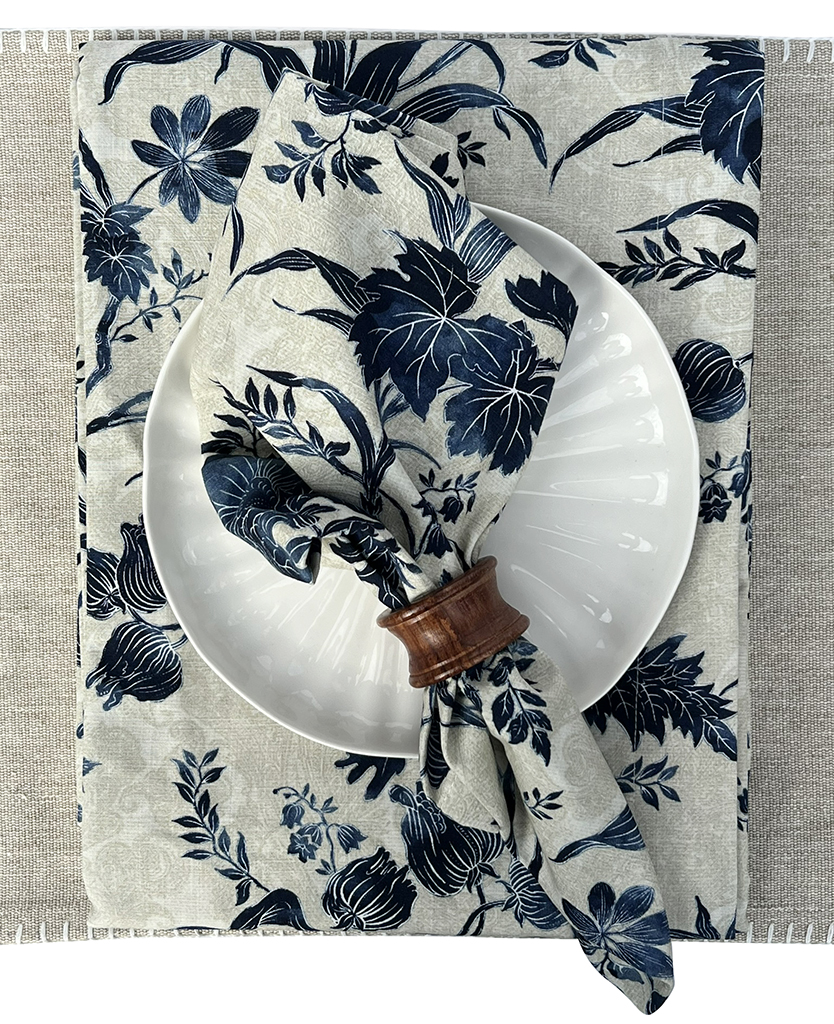 Duk Indigo Wild Garden 150x270 cm