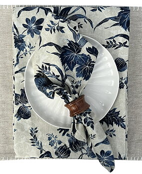 Duk Indigo Wild Garden 150x270 cm