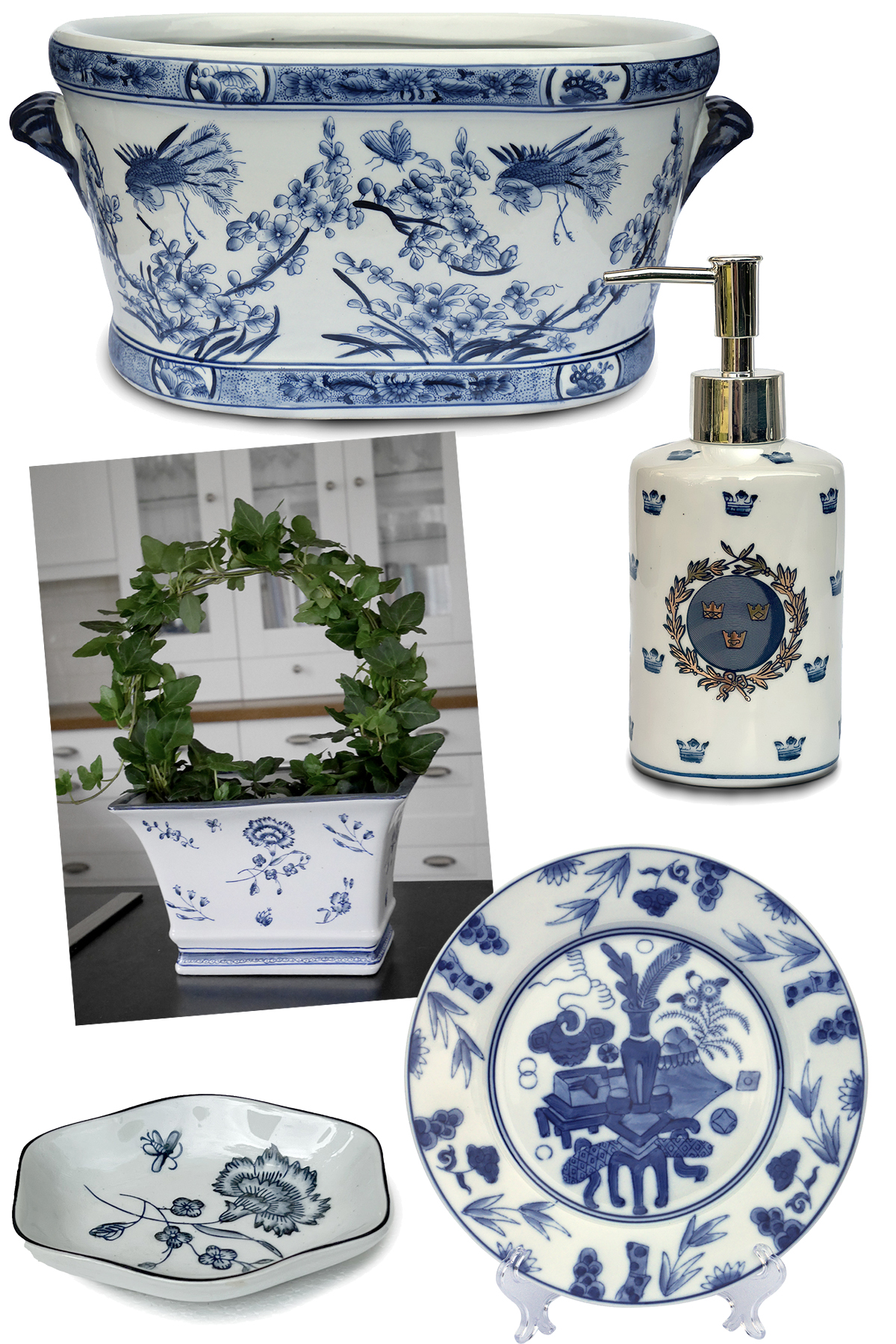 Moodboard med ostindiskt porslin 
