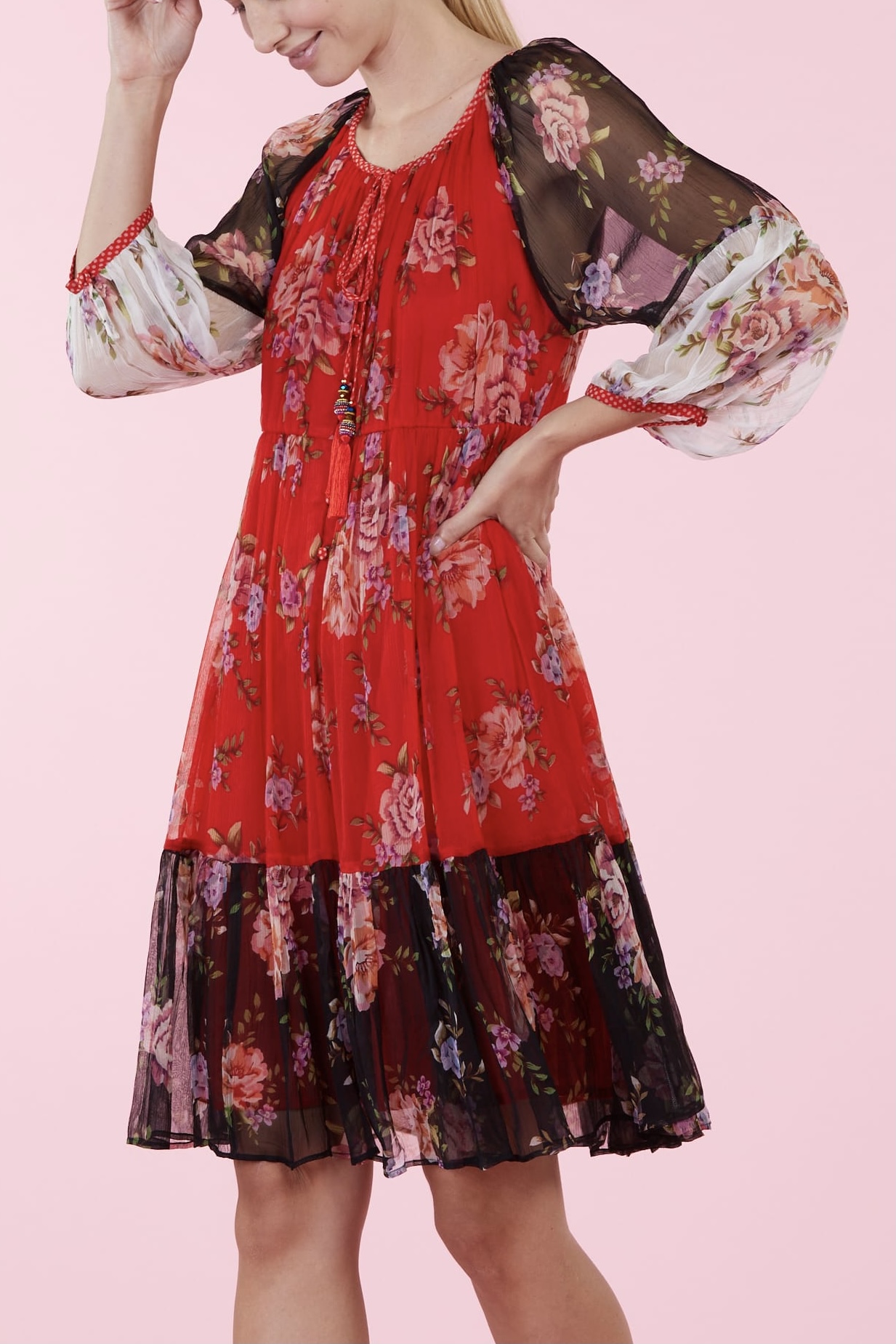 Derhy -Sardaigne Dress Red