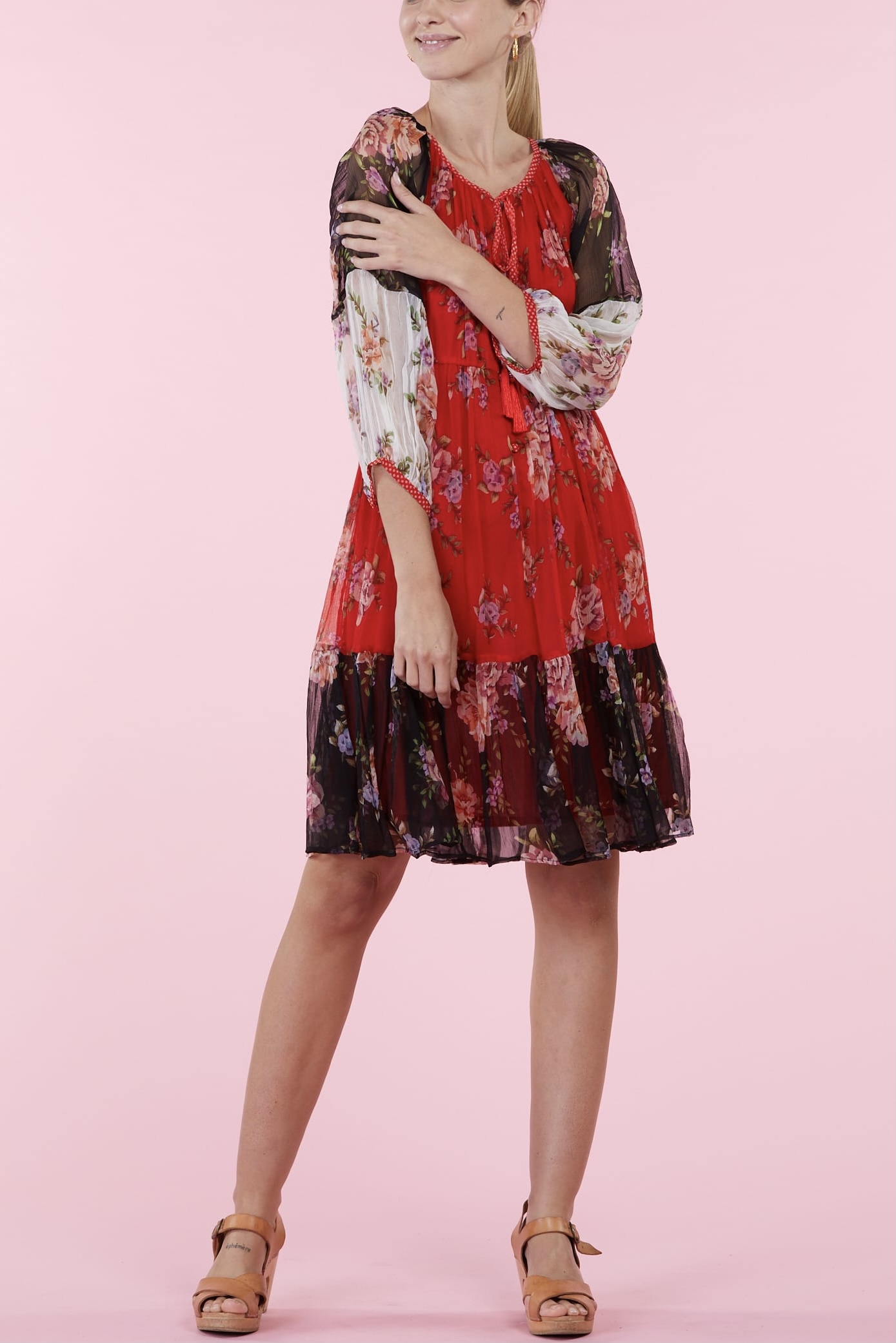 Derhy -Sardaigne Dress Red - 3
